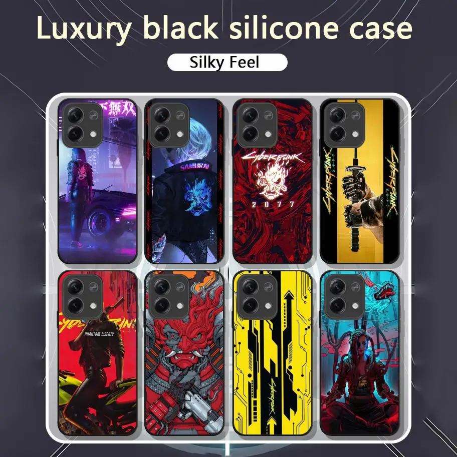 C-Cyberpunks Estilo 20 Pase Herné telefónne puzdro pre Xiaomi Redmi Poznámka 13,12,11, 10 Pro Plus S, 5G, 12S, Soft Black Phone Cover