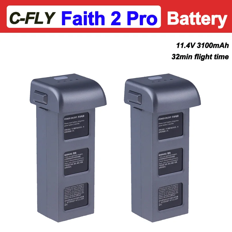 C-Fly Faith 2 Pro Battery Pôvodná batéria 11.4V 3100 mAh 32min letového času Faith2 Pro Drone Battery Suver Accessories diely