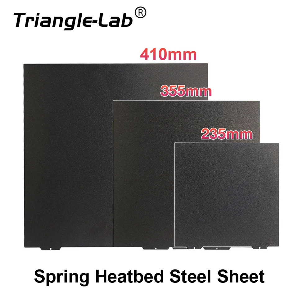 C TriangleLab obojstranný textúrovaný textúrovaný PEI Spring Steel Moderovacia pre delostrelectvo K1 K1max X1 X2 PRUSA MINI ENDER3 CR10 VORON