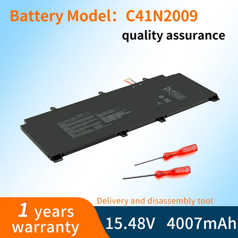 C41N2009 laptop batéria pre prietok ASUS ROG X13 PV301 PV301QH GV301 GV301Q GV301QC GV301QE GV301QH GV301RA GV301RC 62WH