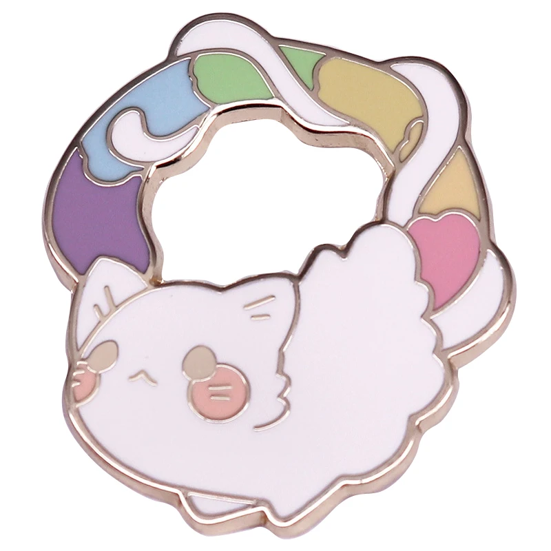 C5345 CATS ENAMEL PIN Custom Funny Animal Hat Brošes košeľu klopá taška roztomilý odznak karikatúra mačiatko klenot darček pre priateľov