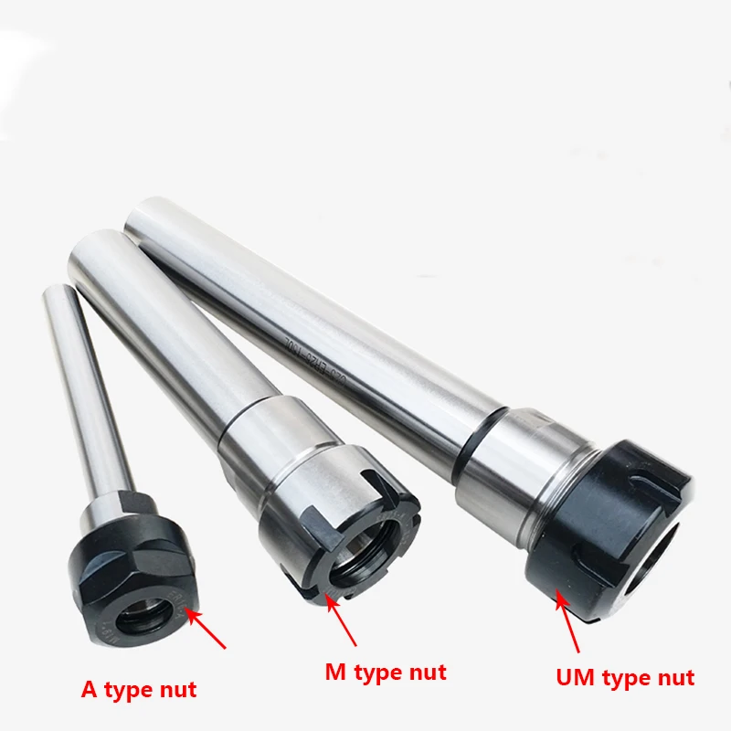 C8 R8 ER11 C10 C12 C16 C20 ER Chuck 100 150L Hlboké spracovanie Straight Driem Dress Extension Rod Collet Chuck pre CNC frézovanie