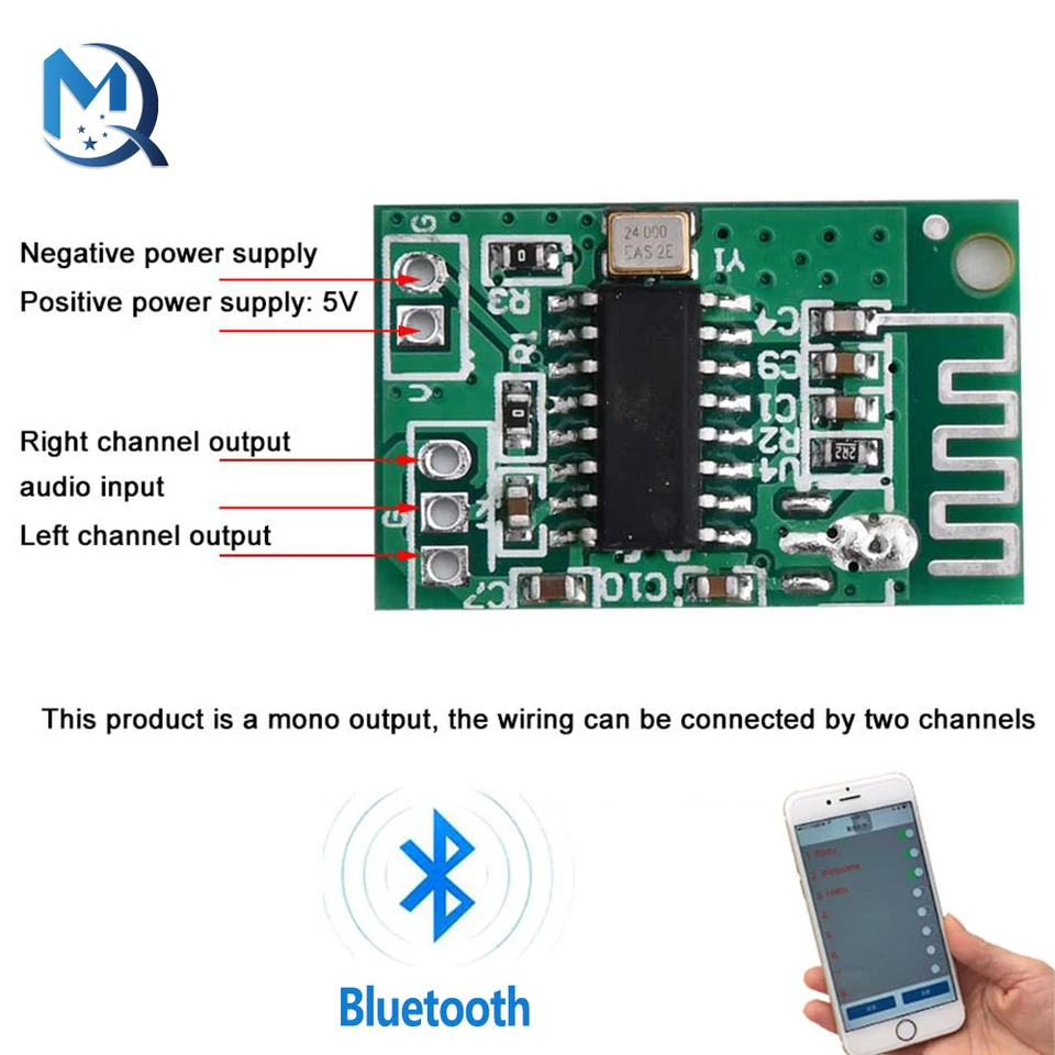 CA-6928 Bluetooth Audio Modul LED Power 3.3v-8V Audio Dual Digital Digital Audio zosilňovač modulu doska