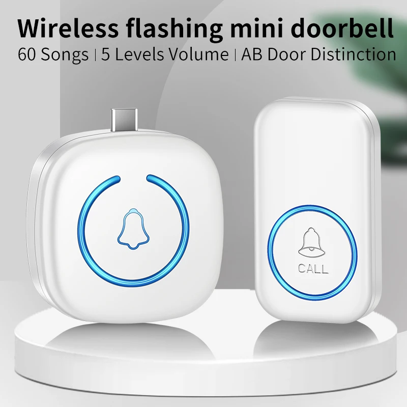 CACAZI TYPY-C Wireless Door Bell