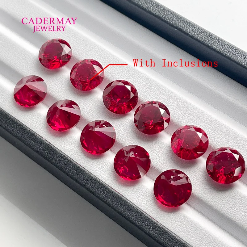 Cadermay #5 Red Lab Grown Ruby Gemstone