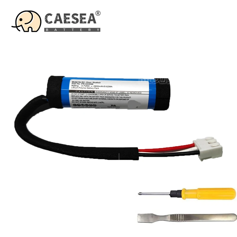 Caesea 2600MAH 3,7V 9.62WH Li-Ion vymeniteľná batéria pre Harman Kardon Onyx Studio 3 Battery PN: PR-633496