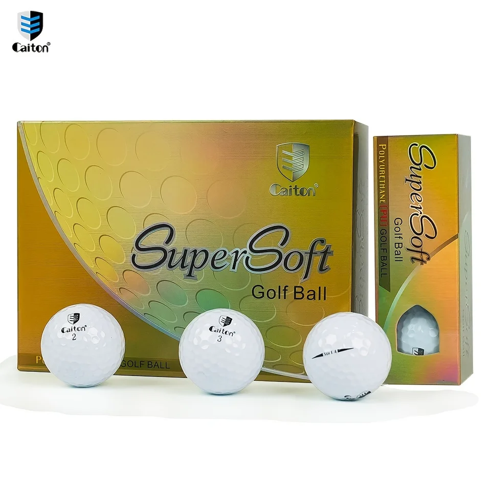 Caiton 4-vrstvové golfové gule, silná vzdialenosť, priamy let vysokej rýchlosti, super jemný pocit! USGA schválená na turnaj
