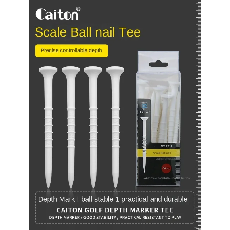 Caiton Kaidun Golf Scale Golf Lall Plast plastové guľôčkové odpruženie TEE Malé podpora lopty rebrík sedadlo 15 kusov