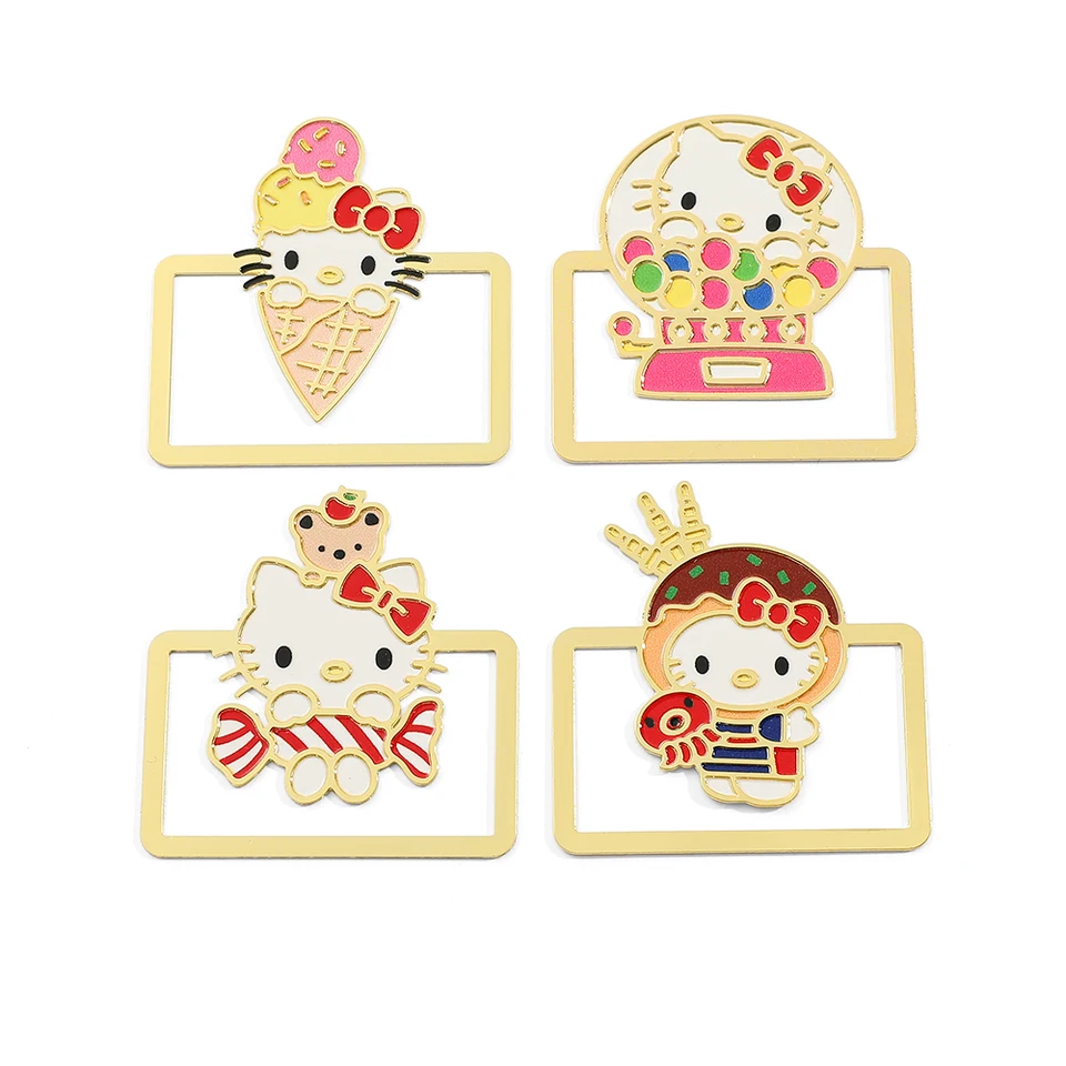 Cake Hello Kitty Botermark Metal Stránka Mark Kawaii Čítanie nástroja pre dievčatá chlapcov