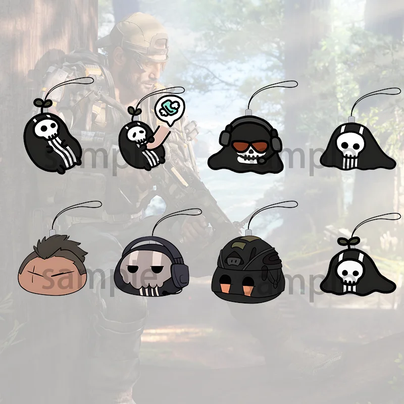 Call of Duty Keychain Ghost Mask lebka lebky oblečenie kľúč chian