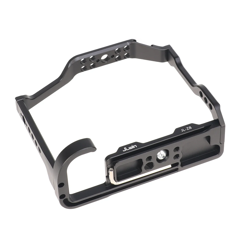 Camera Cage Hliníková zliatina fotoaparátu Video Klietka s magnetickým kľúčom sloty na studenú obuv Mount Arca Rýchle uvoľnenie slot 1/4 