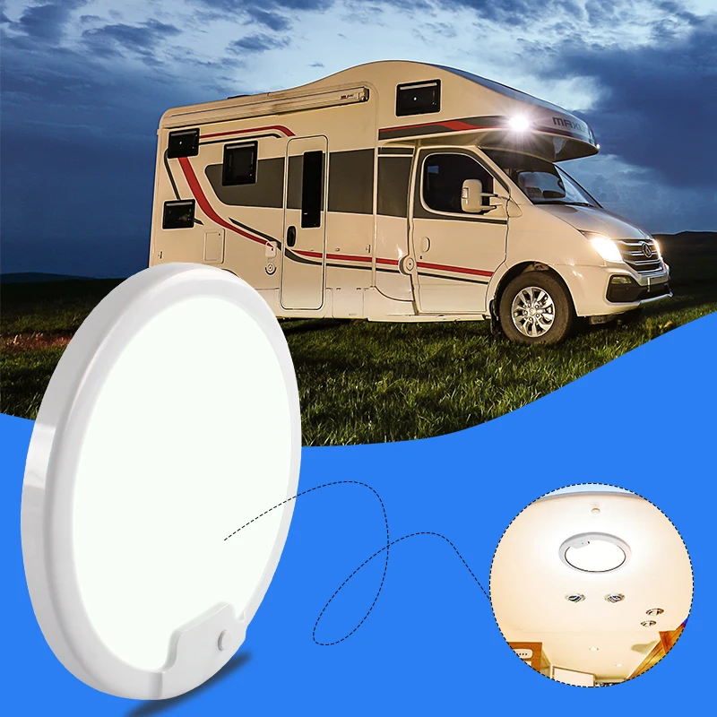 Camper 1ks Wagon LED vnútorné svetlo RV Príslušenstvo DOME ROOF RV Stropné čítanie Svetlo
