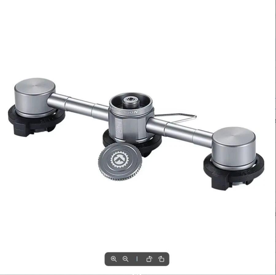 Campingmoon Outdoor Camping 1ks zliatiny tri až jeden adaptér Z30 Plynový kachle adaptér Tri plynové tanky adaptér