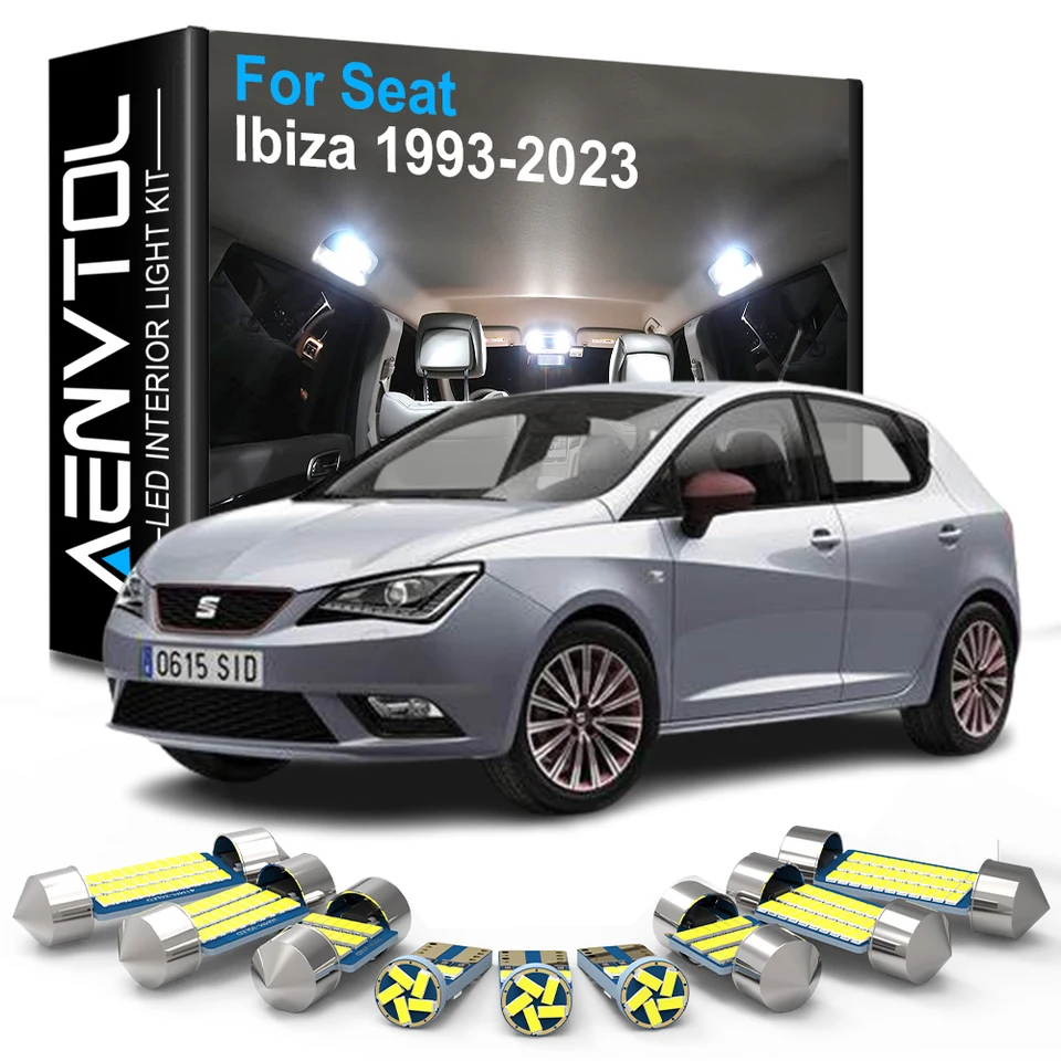 Canbus interiérovej LED interiéru Canbus pre sedadlo Ibiza 6p 6J 6L 6f MK5 MK4 1993-2023 Príslušenstvo mapa DOME TRUNK GLOVE ZAMNAŤ Vnútorná žiarovka
