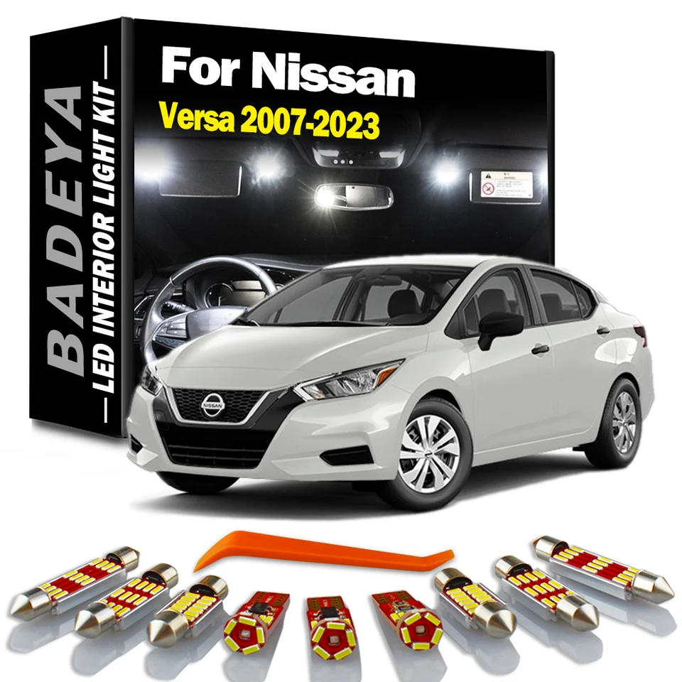 CANBUS LED interiér CAR CARM MAP MAP DOME ČÍTANIE SVETLA SVETLA PRE NISSAN VERSA 2007-2015 2017 2019 2020 2021 2022 2023 Príslušenstvo