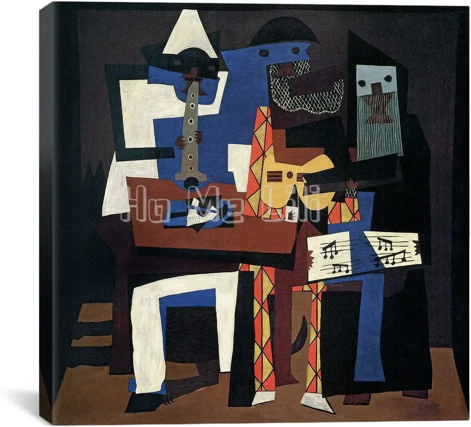 Canvas Art Traja hudobníci tlačia Pablo Picasso