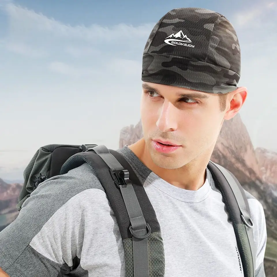 Cap proti sweat tkanina ochrana pred slnkom športový klobúk Cyklovacia čiapka Running čiapka prilba klobúk klobúk motocykla chladiaca čiapka