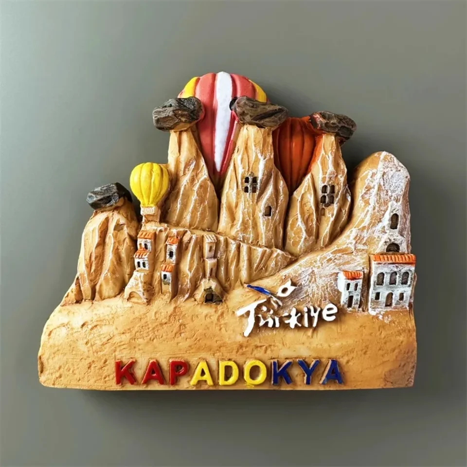 Cappadocia Hot Air Balloon Chladnička magnet Domáce dekorácie chladnička Sticker morčacie suvenír Darčeky Zbierka