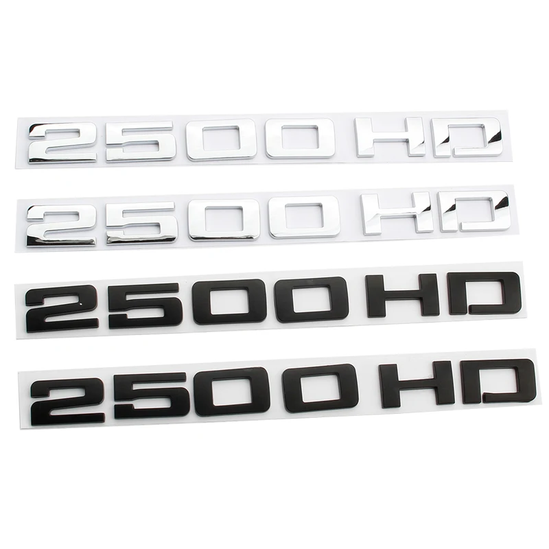 CAR 3D ABS Chrome 2500 HD Nálepky nálepky pre Chevrolet GMC Silverado 2500HD Sierra Yukon Auta