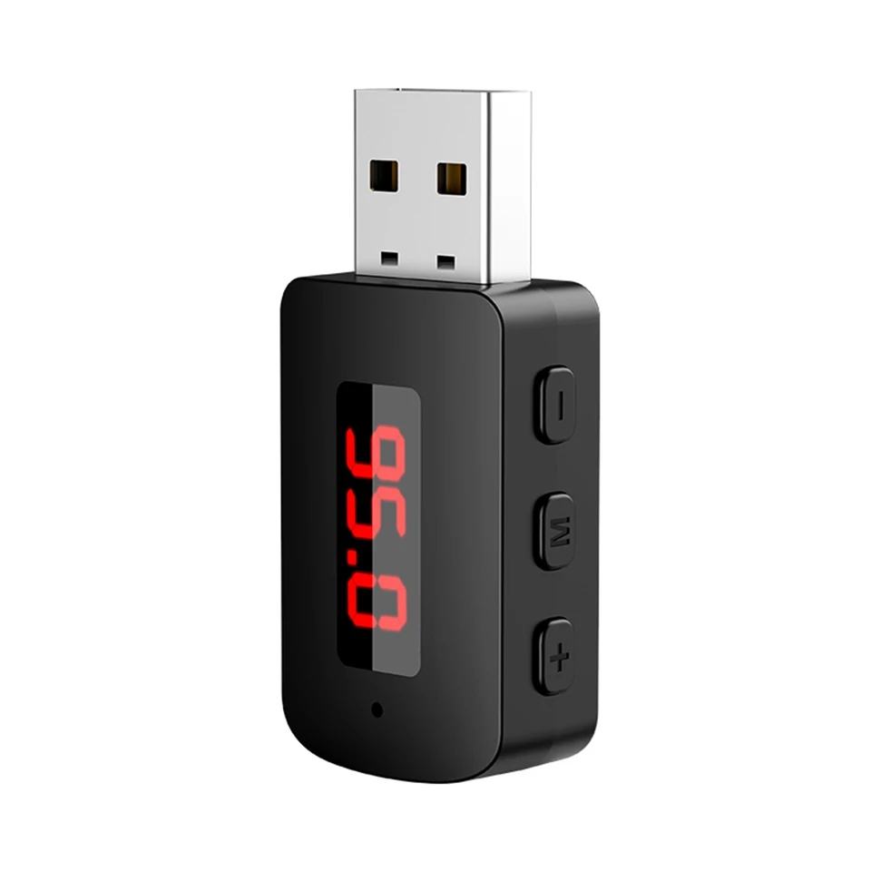 Car Bluetooth 5.4 AADAPTER FM USB Pán prijímač Handfree Handfree Call Automatické LED displej Audio hudba bezdrôtový prijímač