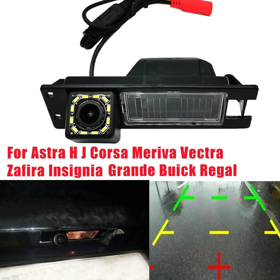 Car HD 12LED Zadný výhľad zálohovacia kamera Revers Camera pre Opel Astra HJ Corsa Meriva Zafira Insignia Fiat Buick Regal