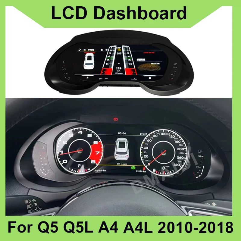 CAR LCD digitálny prístrojový panel Virtuálny panel prístrojov KLUSTER COKPIT SPEACHOOMOMEL pre Audi Q5 Q5L A4 A4L 2010-2018