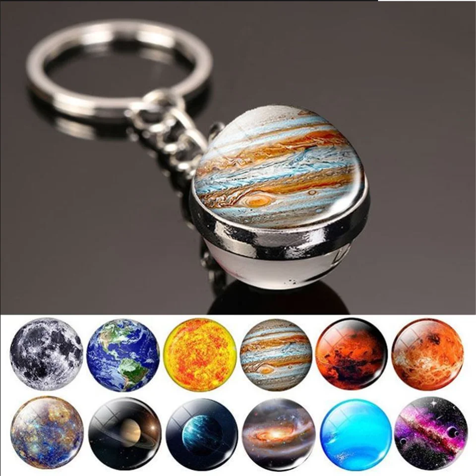 Car Moon Earth Sun Mars Keychain pre Mini Cooper R56 Range Rover Evoque BMW E92 Nissan Qashqai J10 Mercedes Classe a