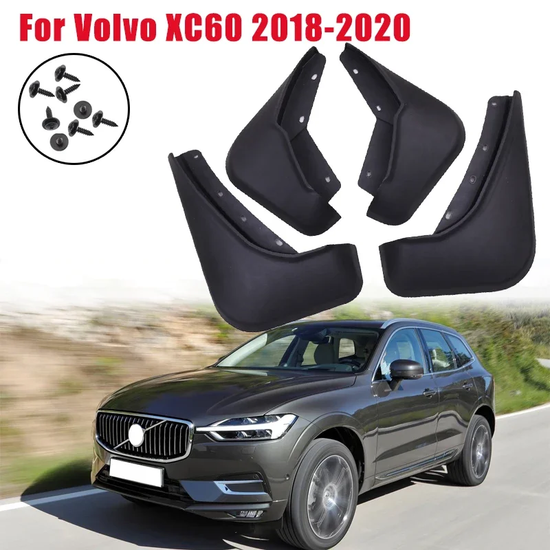 Car Mudguard pre Volvo XC60 2018 2019 2020 Predné zadné striekajúce gardy bahenné klapky bahenné bahno