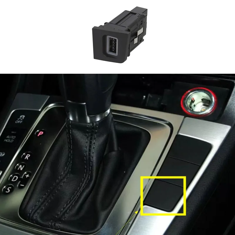 CAR nabíjačka QC3.0 Fast Charger Interface Socket Quick Charger Adapter Phone pre Volkswagen Magotan B6