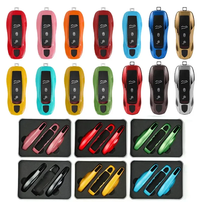CAR SMART vzdialené kľúče puzdro FOB SEPLE SHELL pre Porsche Panamera Spyder Carrera Macan Boxster Cayman Cayenne 911 970 981 991