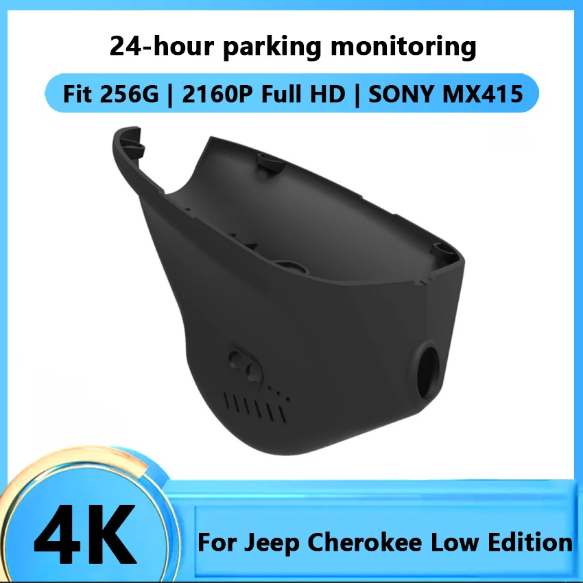 Car WiFi DVR DVR VIDEO VIDEO RECORDER AUTO PREDNÁ KOMERA CAMERA CAMERA pre Jeep Cherokee Low Edition Full HD 2160P