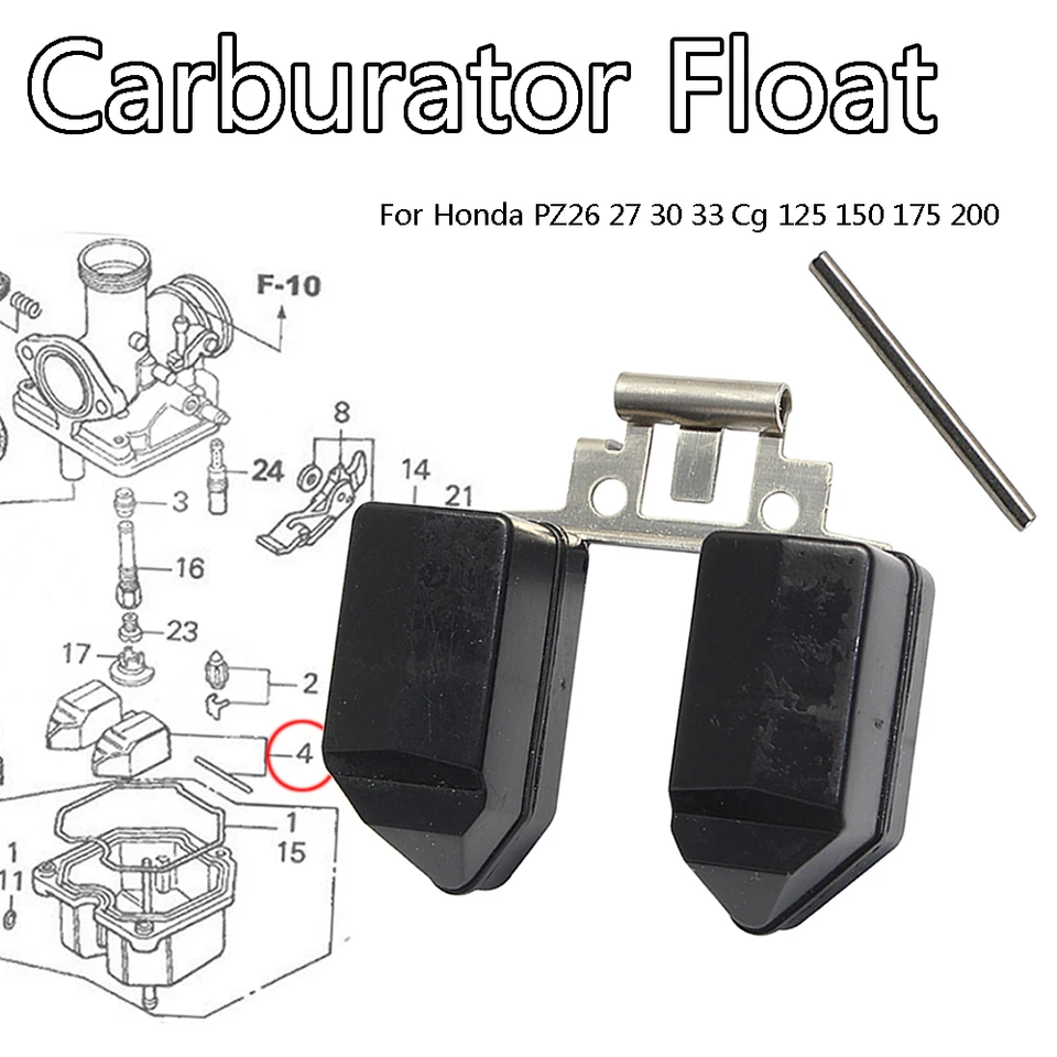 Carburetor Float Fit for Honda XR100 CRF125 CB125 XL125 XLR125 TMX125 RUSI TC125 CG125 TMX155 Titan Fan 125 150 150