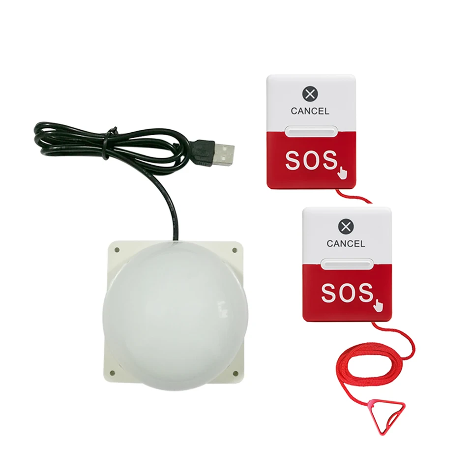 Caregiver Pager Wireless SOS Call Tlačidlo sestry Call Varca Pacient System pre domácich starších
