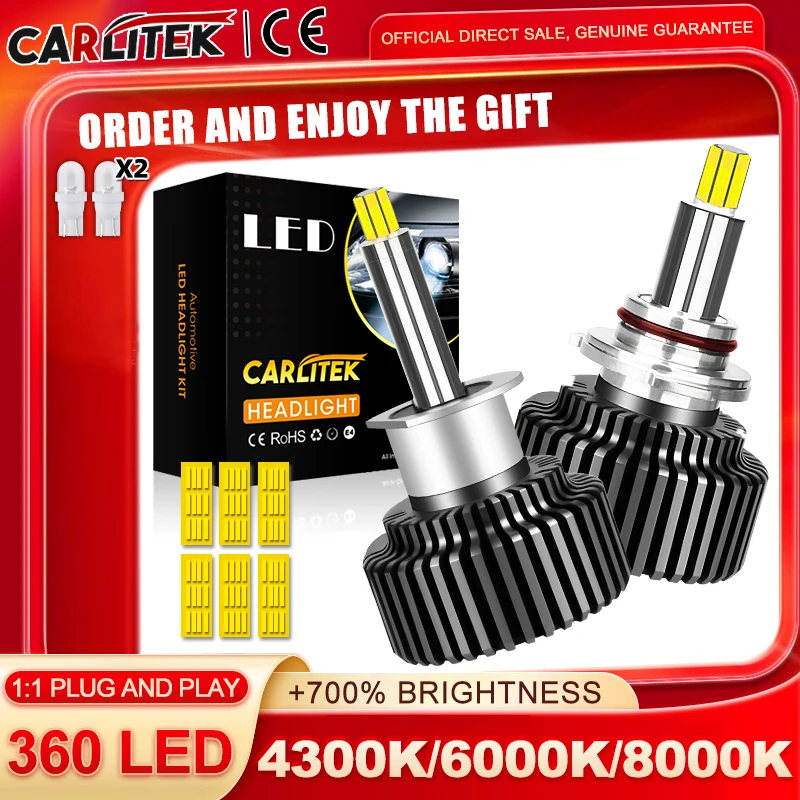 CARLICK H7 H4 H4 LED svetlomety 12ks*6 STRÁNKA CSP Chip H1 H11 H27 880 881 9005 HB3 9006 HB3 9012 HIR2 HIR2 HIR2 HIGH/LOW LEAM pre projektor