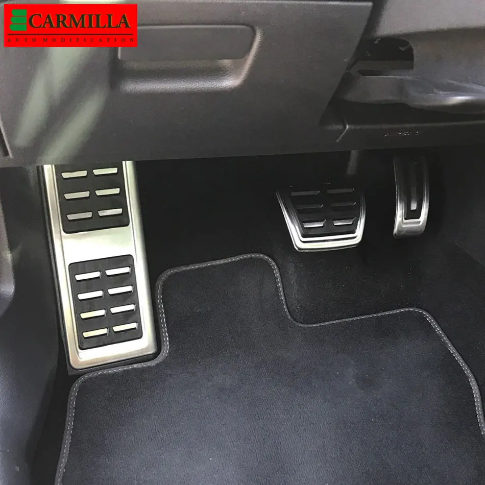 Carmilla LHD CAR Pedáls pre Volkswagen VW Golf VII Golf 7 7,5 MK7 Golf7 GTI R 5G BQ BE VANIANT 2012 - 2021 AT MT Pedal Cover