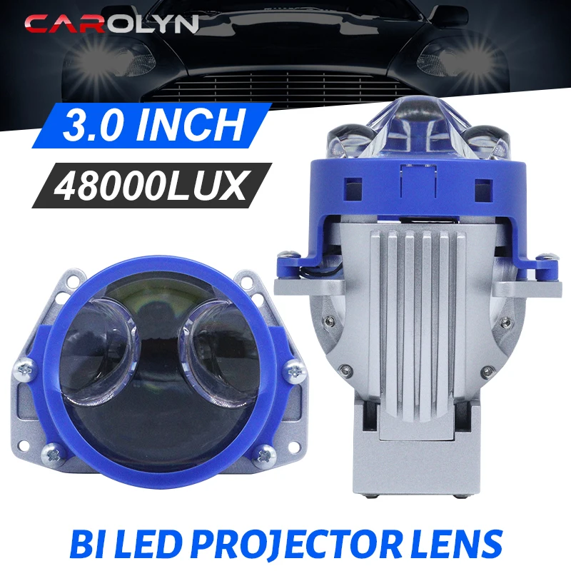 Carolyn Bi-Led Lens 3,0 palca Hella 260W LED projektor Svetlové šošovky H4 H7 H1 H11 9005 LED žiarovky 6000K