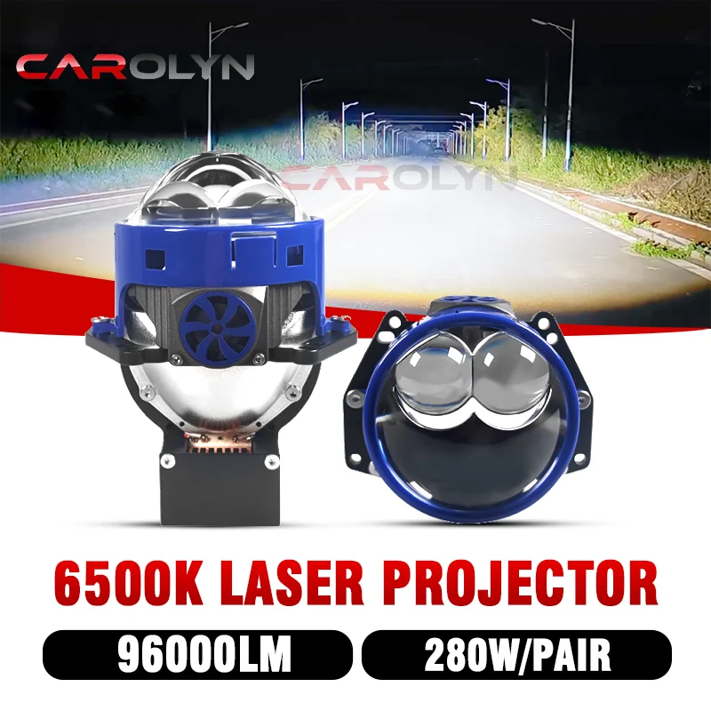 Carolyn3 palcový BI LED svetlomet projektor Len Hi-Lo Beam 280W 96000lm Auto Lamp Sošovky pre motocykel automobilu H4 H7 Dopaľba
