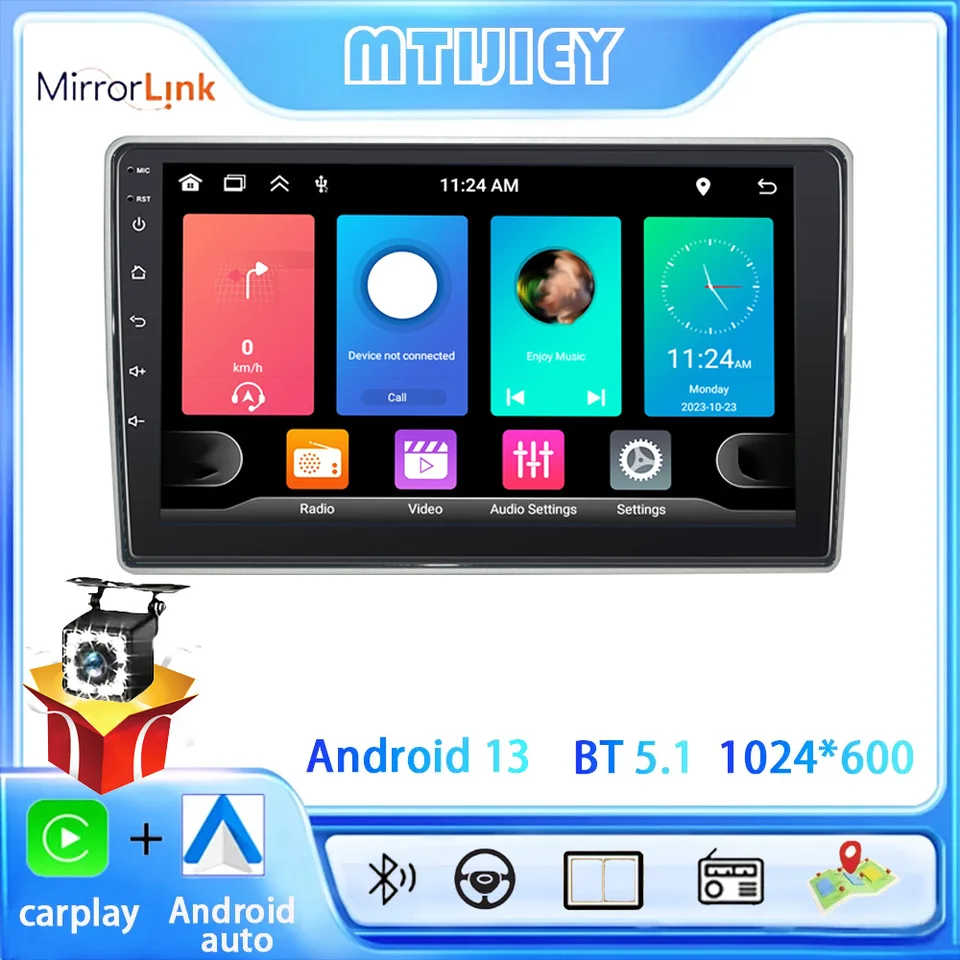 CarPlay Android Auto Radio za roky 2004-2006 Hyundai Getz Car Multimedia GPS FM BT WiFi EQ 2 DIN STEREO prijímač automobil AUDIO AUDIO