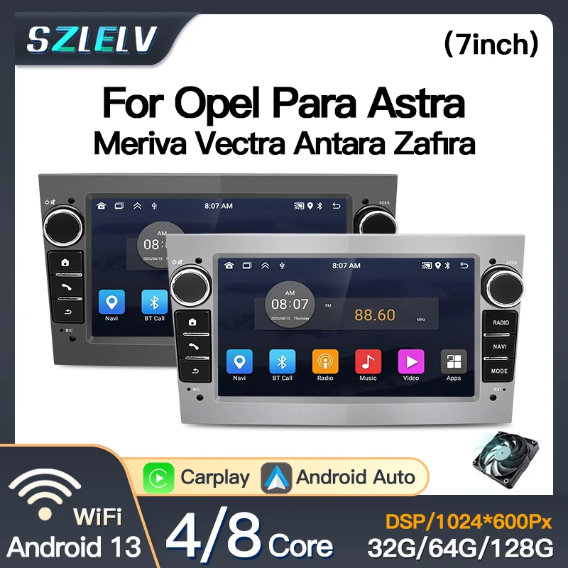 CarPlay Auto Audio pre Opel Meriva Vivaro Tigra Combo Astra Antara Car Radio 2Din Android Video Stereo Player Autoradio GPS WiFi