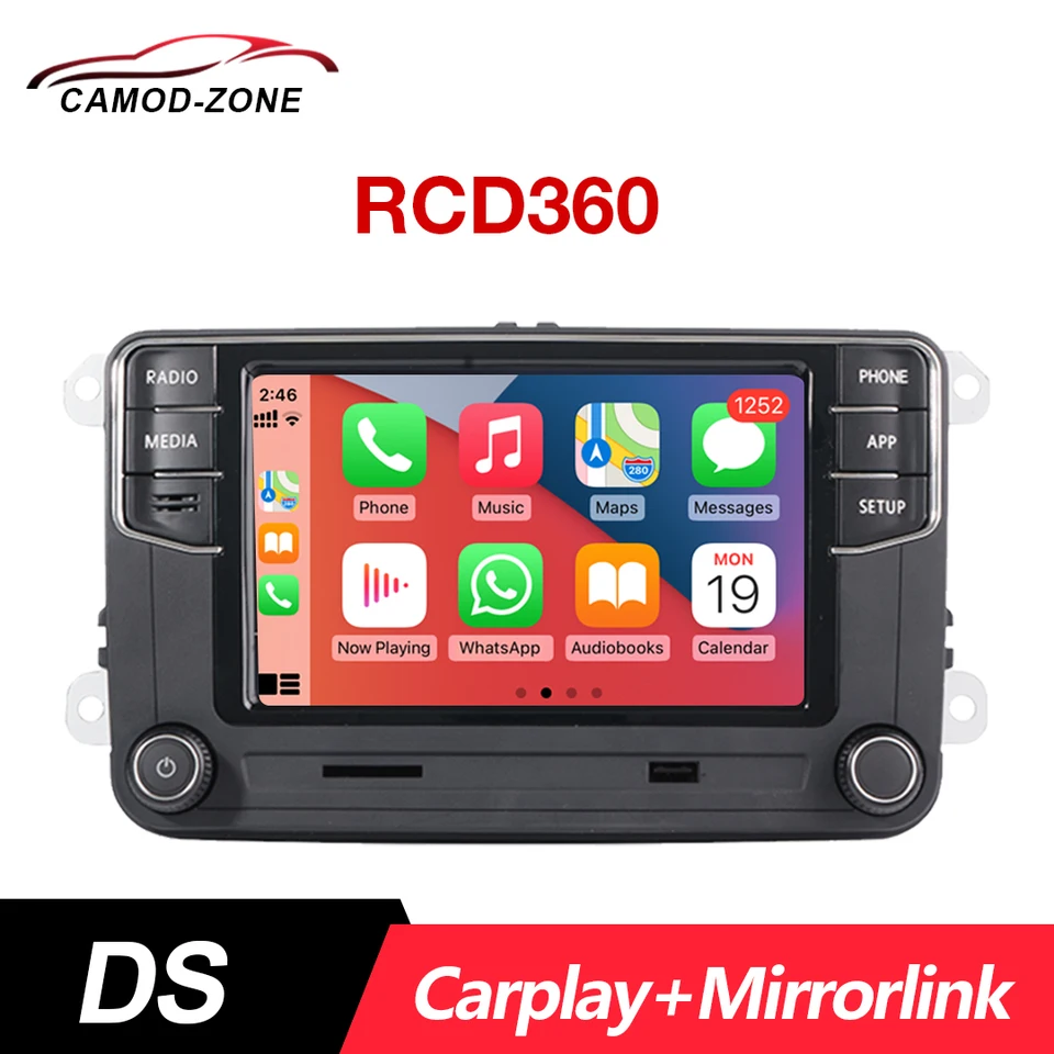 CarPlay Car Stereo DS RCD360 Automobilové rádio RCD330 HeadUnit pre VW Golf Polo MK5 MK6 Passat B6 B7 EOS 17G 035 280