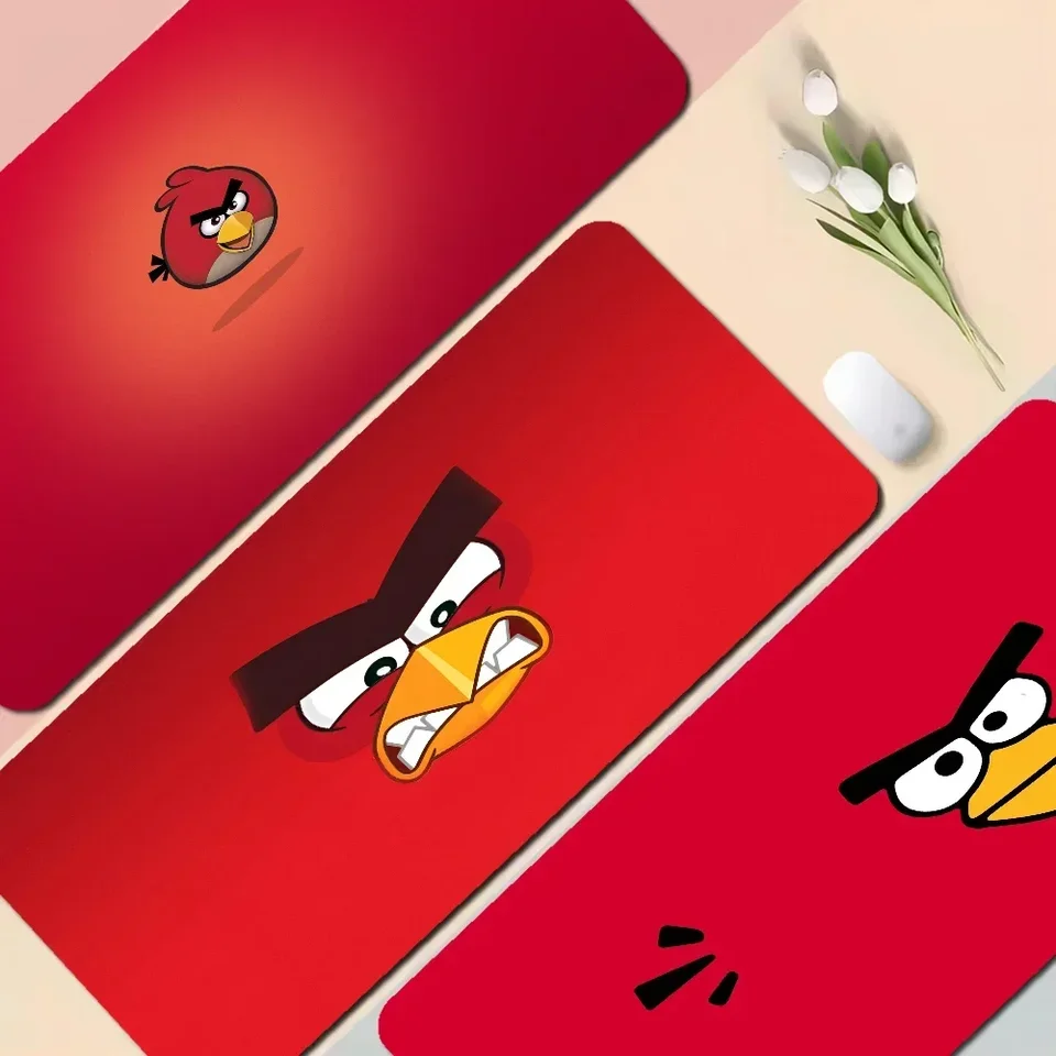 Cartoon Animation-Angry Birds 80x30cm XL Lockedge Zhustá podložka Mouse podložky pre notebook pre hier pre pc počítačový stôl