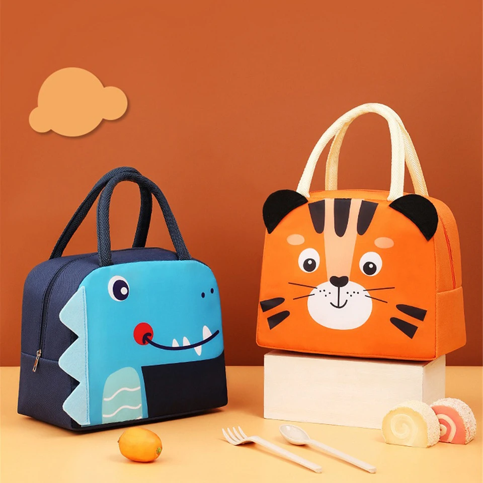 Cartoon Lunch Bag Prenosný izolovaný tepelný obedový box piknikové zásoby vreciek Nové