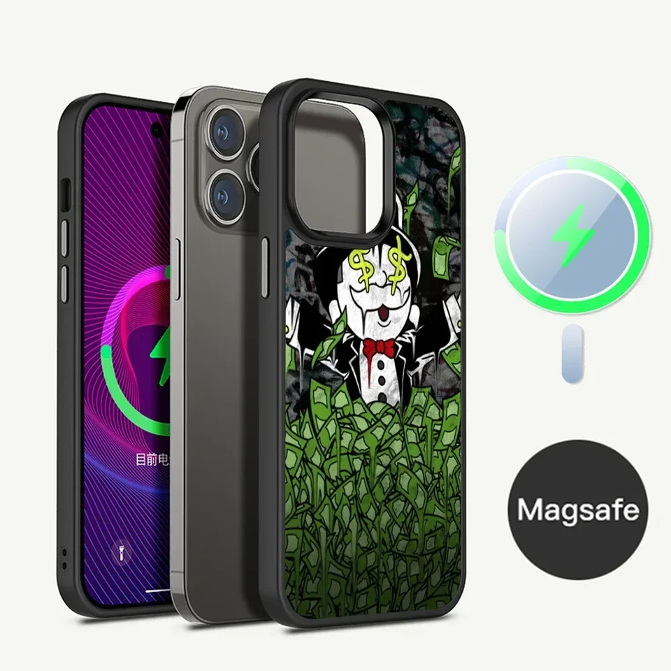 Cartoon Luxury Dollar Monopolys Pase Magnetic pre iPhone