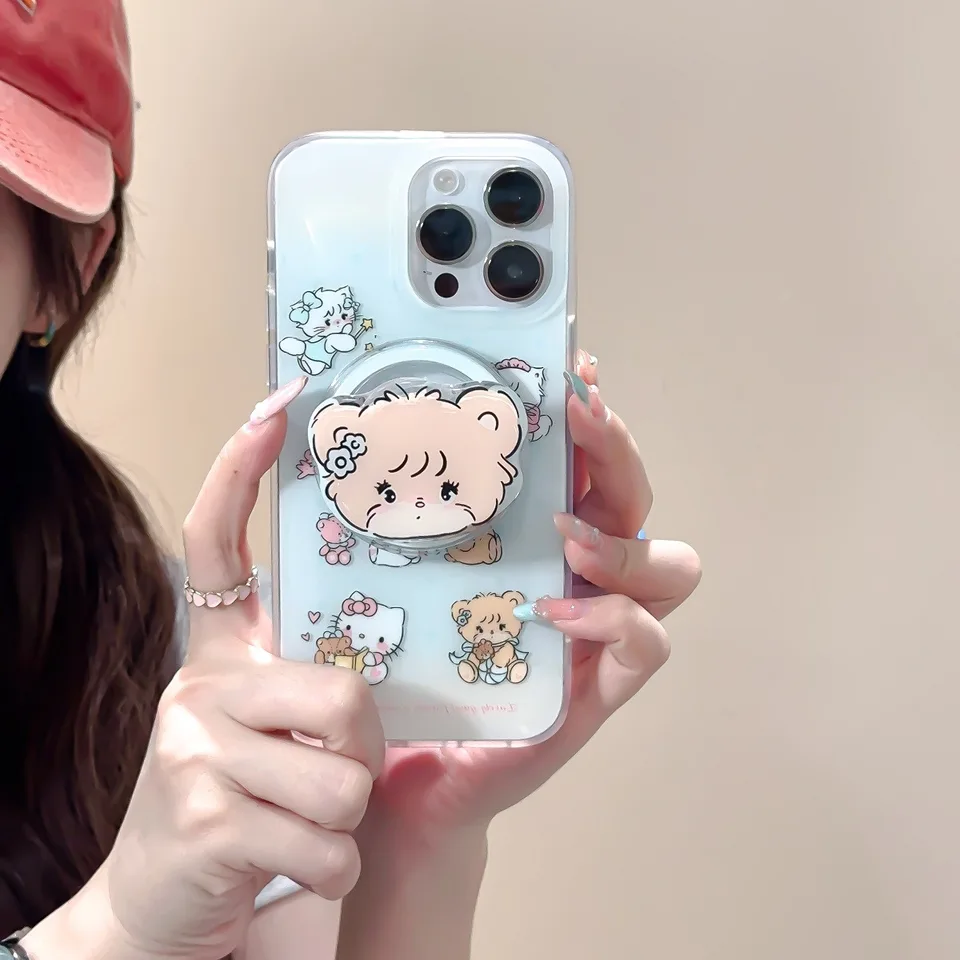 Cartoon Mikko Family Portrait Puzdet pre iPhone 15 14 Plus SE 2024 Mini Soft Clear TPU Cover TPU