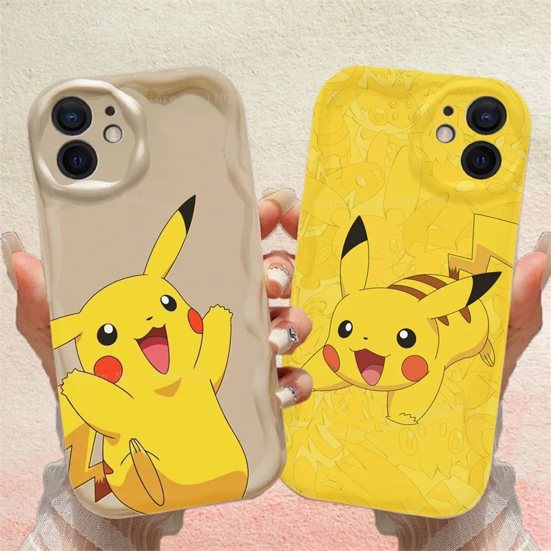 Cartoon Pokemon Pikachu mäkký silikónový puzdro pre Xiaomi Redmi Poznámka 12 12S 11S 10S 10S 9S 8 Pro A1 A2 Plus 12c 10a 10c 9a 9C 9C 9T