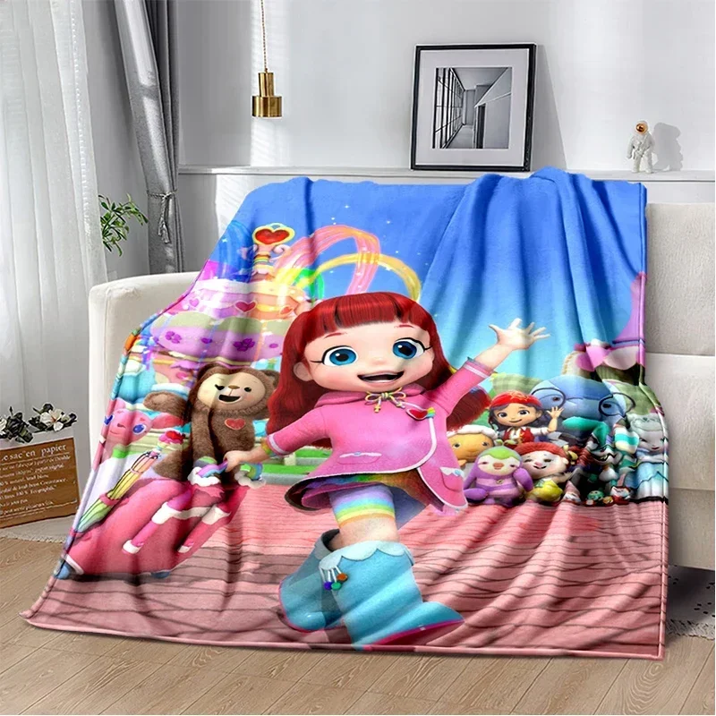 Cartoon Rainbow Ruby prikrývka 3D tlač Lulu a medveď jemne pohodlnú kobercovú spálňu Obývacia izba pohovka