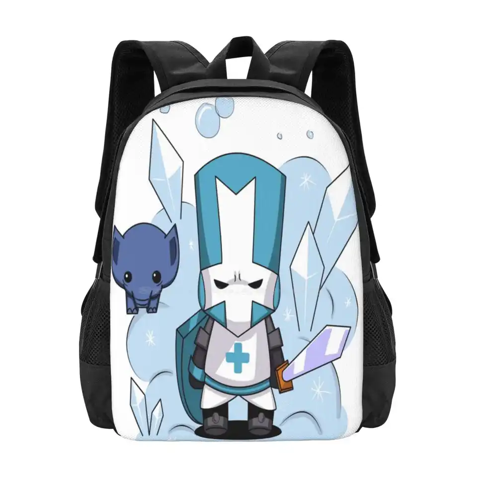 Castle Crashers Blue Knight School Bags Cestovanie notebook batoh castle craspers modrý rytier herný ľad