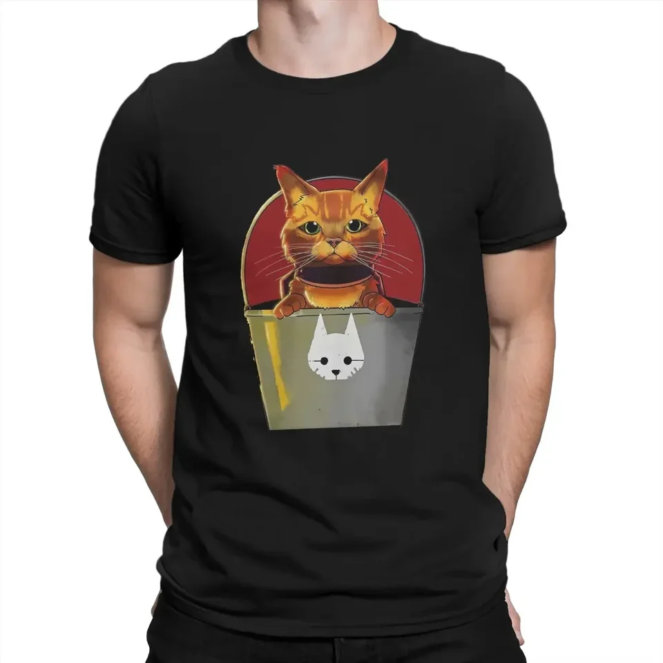 Cat Cute Stray Game T tričko Grafické posádky tričko Polyester Clothing