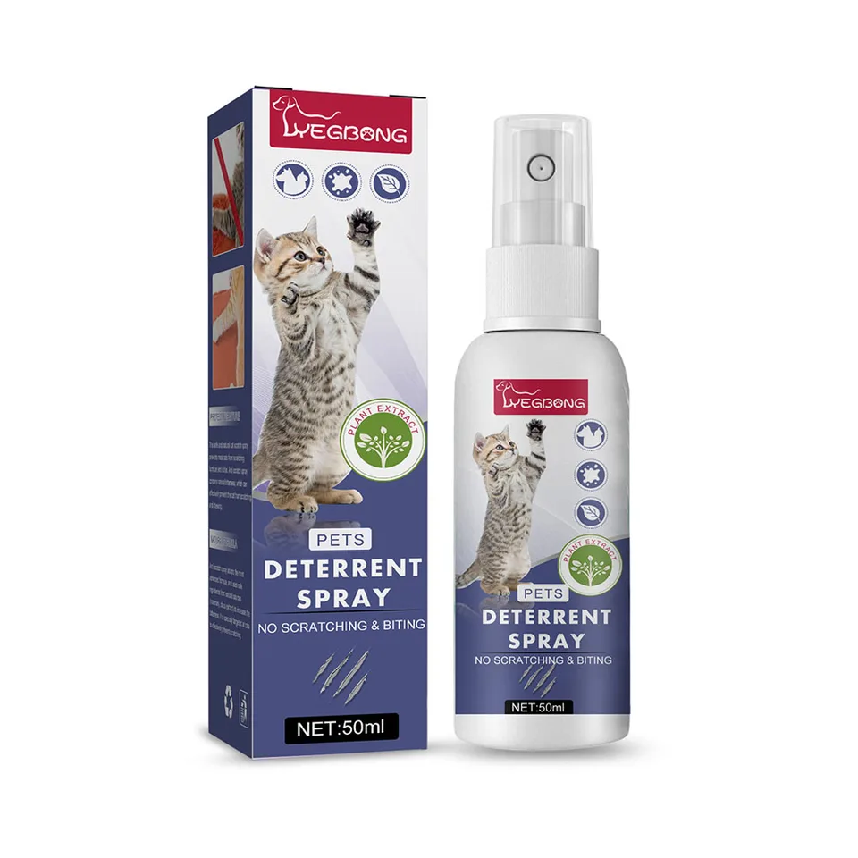 Cat Detertenrent Spray pre vnútorné vonkajšie použitie Cat Repelent Bezpečné školenie mačiek Scratch Scrap pre nábytok rastliny Couch Protector