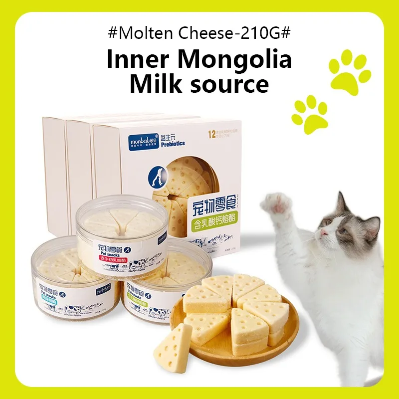 Cat Snacks Molten Syr Zadanie sušeného syra Pet Snacks Snacks Doplnkové mlieko Tablety Probiotiká Probiotiká podporujú črevné trávenie